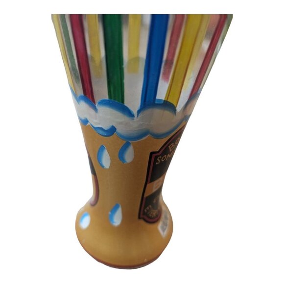 LOLITA Birthday Pilsner Style 22 oz GLASS Hand painted - Picture 7 of 16